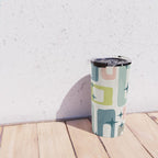 Mid Century Modern Abstract Pattern 236 Mid Mod Googie Travel Mug Gallery Image 4