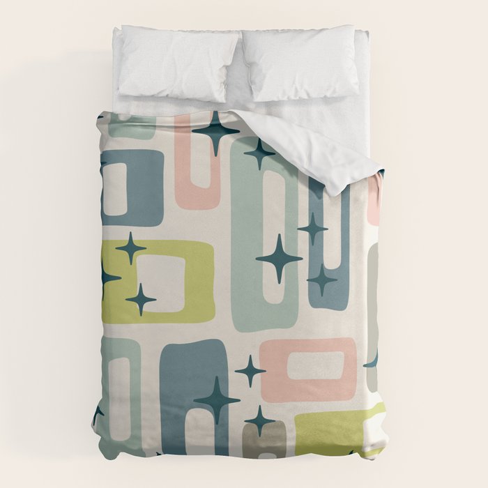 Mid Century Modern Abstract Pattern 236 Mid Mod Googie Duvet Cover Gallery Image 6