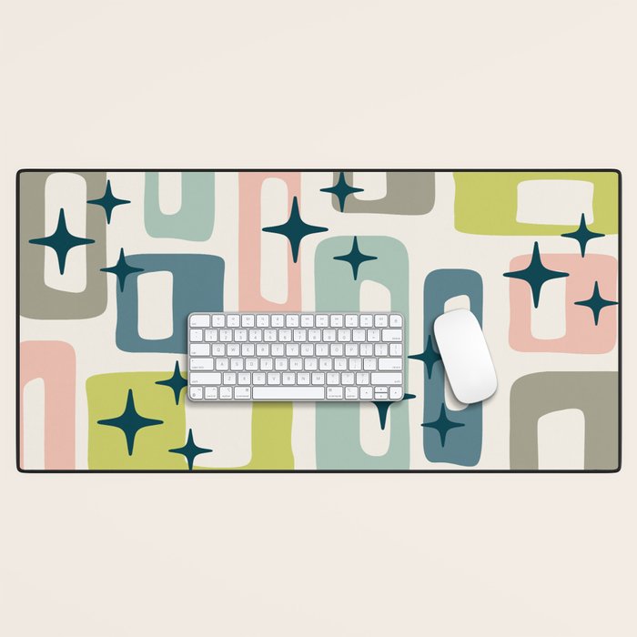 Mid Century Modern Abstract Pattern 236 Mid Mod Googie Desk Mat Gallery Image 1