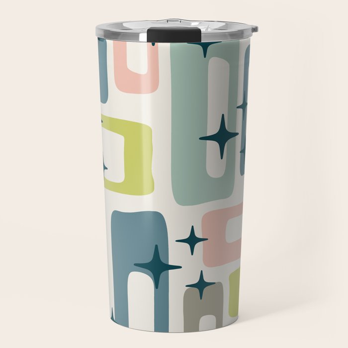 Mid Century Modern Abstract Pattern 236 Mid Mod Googie Travel Mug Gallery Image 1