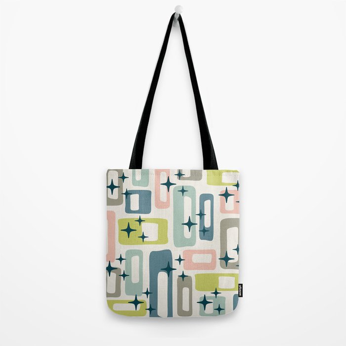 Mid Century Modern Abstract Pattern 236 Mid Mod Googie Tote Bag Gallery Image 2