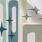 Mid Century Modern Abstract Pattern 236 Mid Mod Googie Wall Tapestry Gallery Image 3