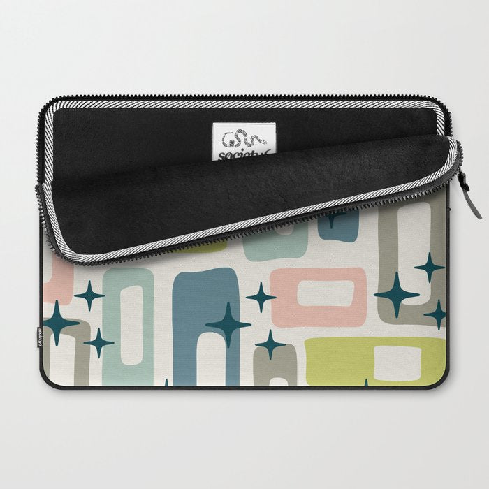 Mid Century Modern Abstract Pattern 236 Mid Mod Googie Laptop Sleeve Gallery Image 2