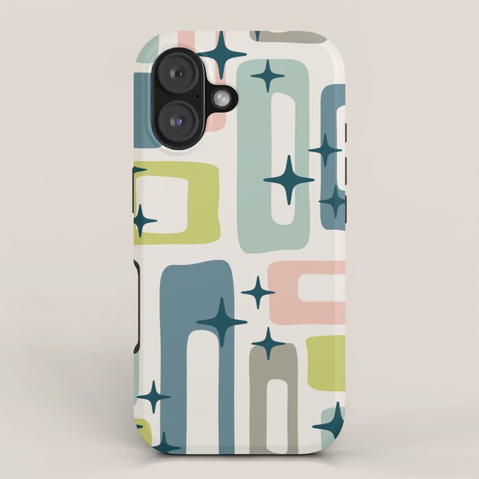 Mid Century Modern Abstract Pattern 236 Mid Mod Googie iPhone Case Gallery Image 1