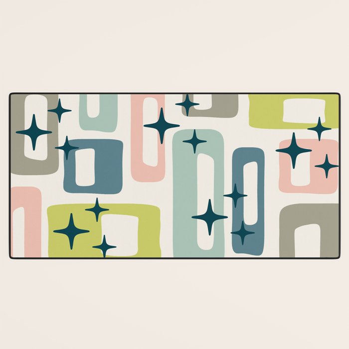 Mid Century Modern Abstract Pattern 236 Mid Mod Googie Desk Mat Gallery Image 3