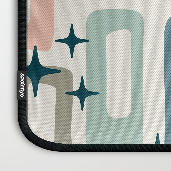 Mid Century Modern Abstract Pattern 236 Mid Mod Googie Laptop Sleeve Gallery Image 3