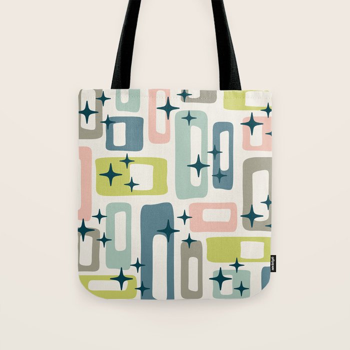 Mid Century Modern Abstract Pattern 236 Mid Mod Googie Tote Bag Gallery Image 1