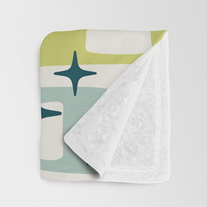 Mid Century Modern Abstract Pattern 236 Mid Mod Googie Throw Blanket Gallery Image 3