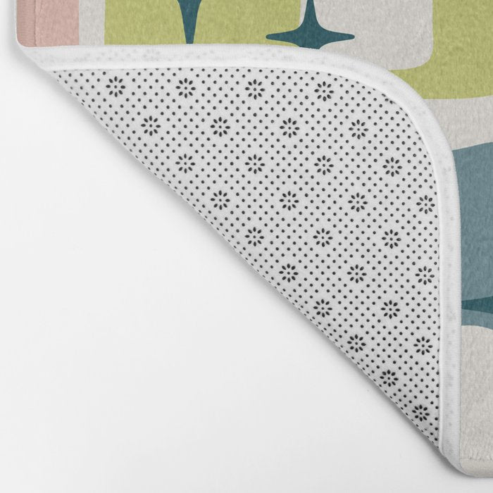 Mid Century Modern Abstract Pattern 236 Mid Mod Googie Bath Mat Gallery Image 2