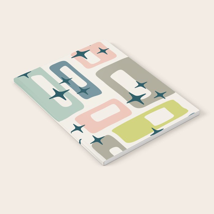 Mid Century Modern Abstract Pattern 236 Mid Mod Googie Notebook Gallery Image 1