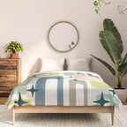 Mid Century Modern Abstract Pattern 236 Mid Mod Googie Comforter Gallery Image 3