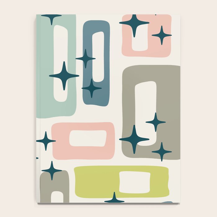Mid Century Modern Abstract Pattern 236 Mid Mod Googie Notebook Gallery Image 4