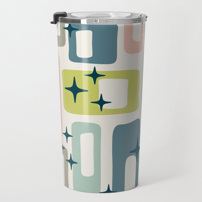 Mid Century Modern Abstract Pattern 236 Mid Mod Googie Travel Mug Gallery Image 3