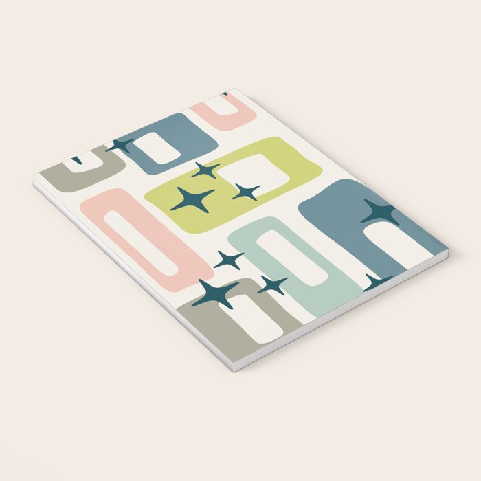 Mid Century Modern Abstract Pattern 236 Mid Mod Googie Notebook Gallery Image 3
