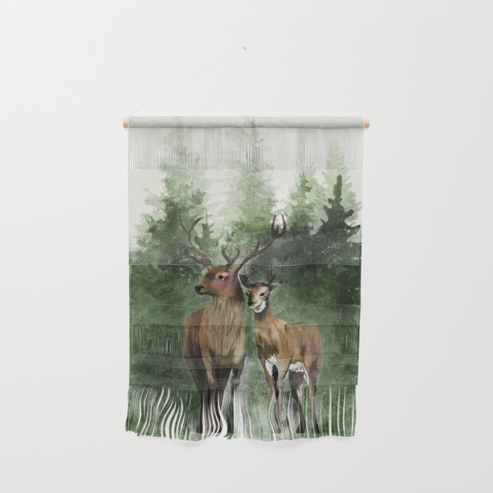 Deers in the Forest Wall Hanging Gallery Image 1