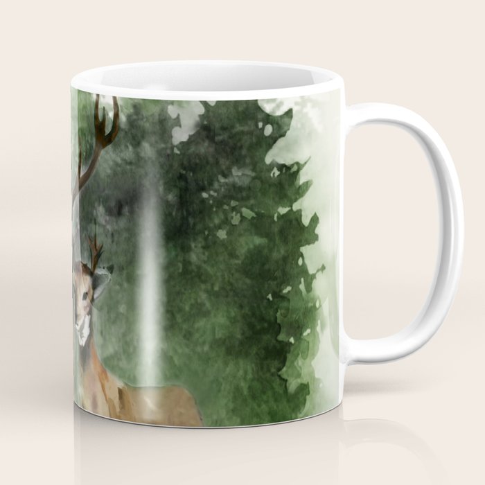 Deers in the Forest Coffee Mug Gallery Image 1