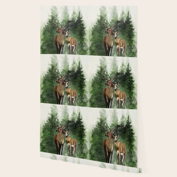 Deers in the Forest Wallpaper Gallery Image 2