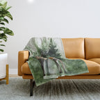 Deers in the Forest Throw Blanket Gallery Image 1