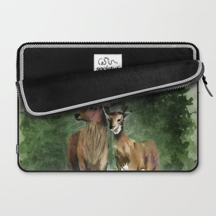 Deers in the Forest Laptop Sleeve Gallery Image 2