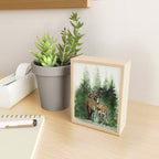 Deers in the Forest Mini Art Print Gallery Image 2