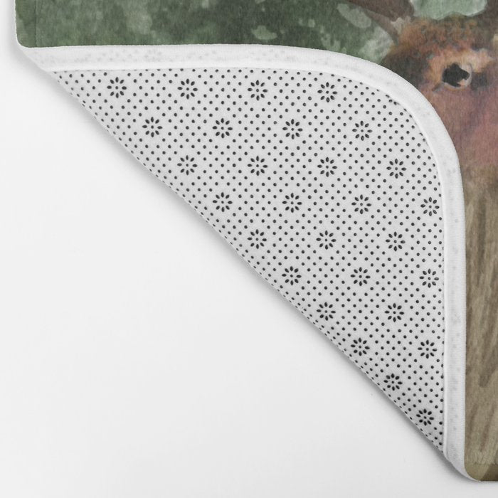 Deers in the Forest Bath Mat Gallery Image 2