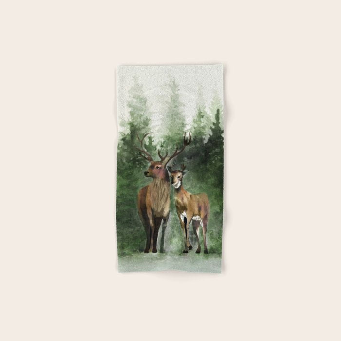 Deers in the Forest Towels Gallery Image 1