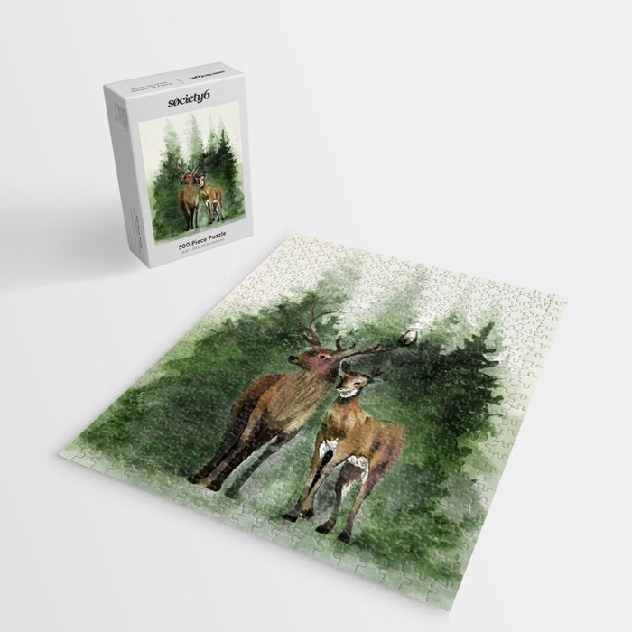Deers in the Forest Jigsaw Puzzle Gallery Image 2
