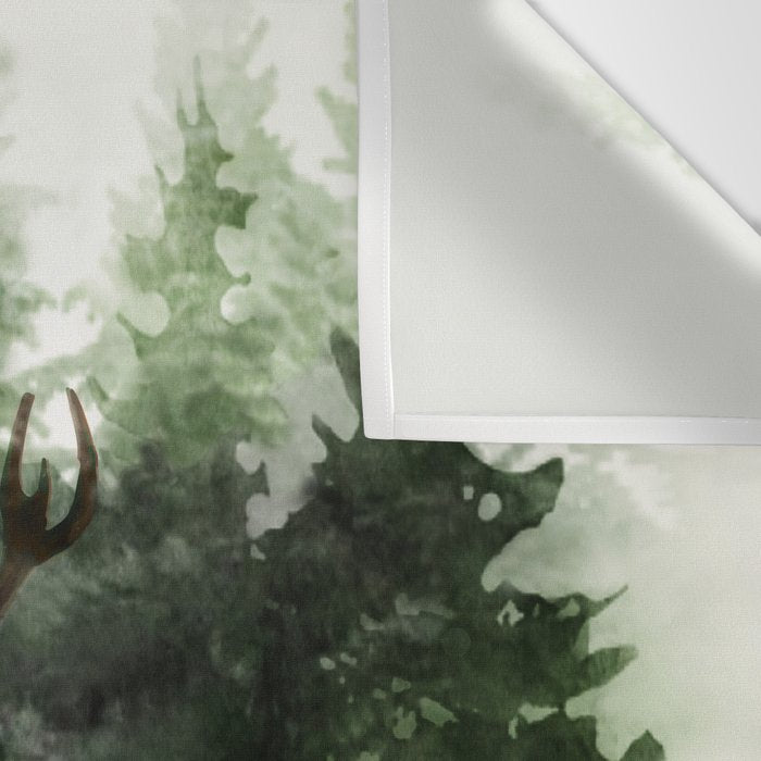 Deers in the Forest Wall Tapestry Gallery Image 3