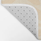 Modern Liquid Swirl Abstract Pattern in Pale Apricot Cream Bath Mat Gallery Image 2