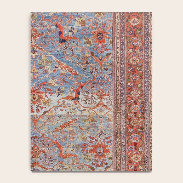 Blue Field Sultanabad Antique Persian Notebook Gallery Image 4
