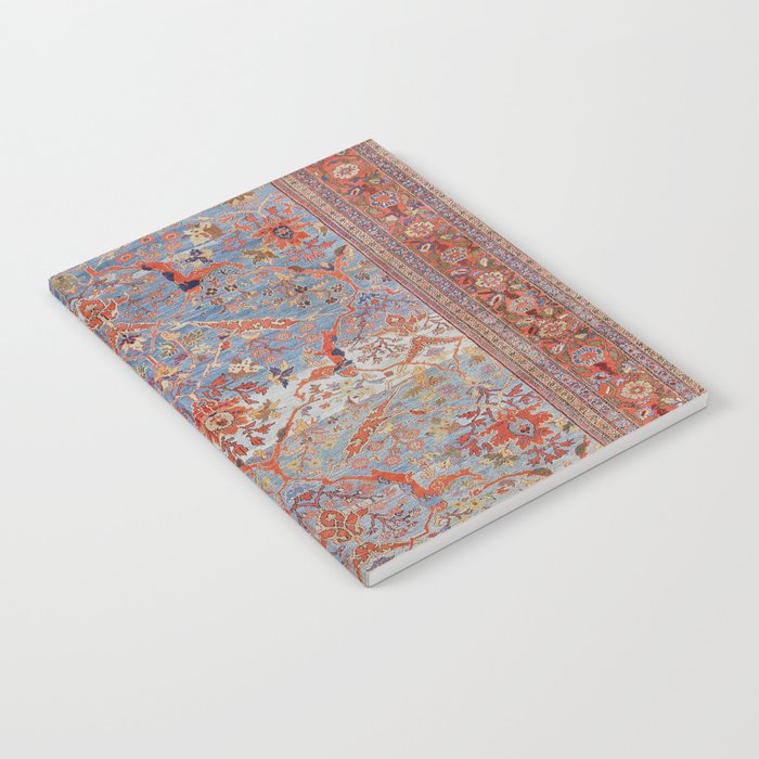 Blue Field Sultanabad Antique Persian Notebook Gallery Image 2