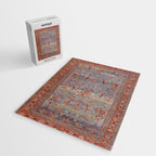 Blue Field Sultanabad Antique Persian Jigsaw Puzzle Gallery Image 2