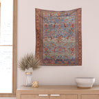 Blue Field Sultanabad Antique Persian Wall Tapestry Gallery Image 2