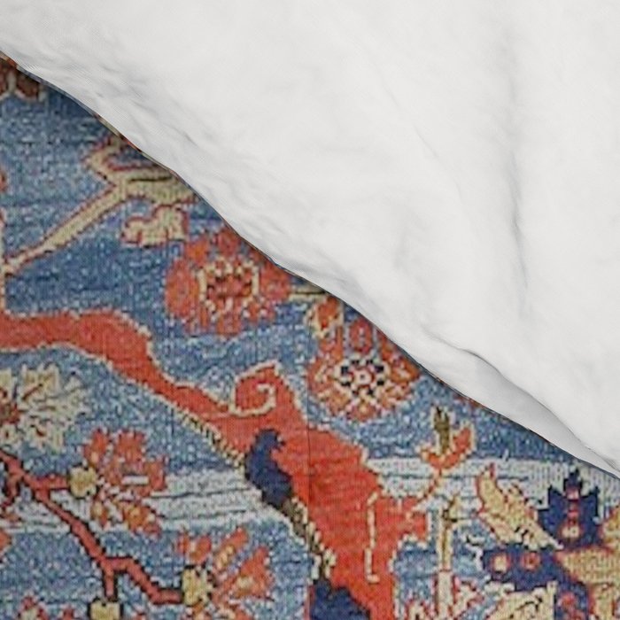 Blue Field Sultanabad Antique Persian Comforter Gallery Image 4