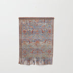 Blue Field Sultanabad Antique Persian Wall Hanging Gallery Image 1