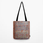 Blue Field Sultanabad Antique Persian Tote Bag Gallery Image 2