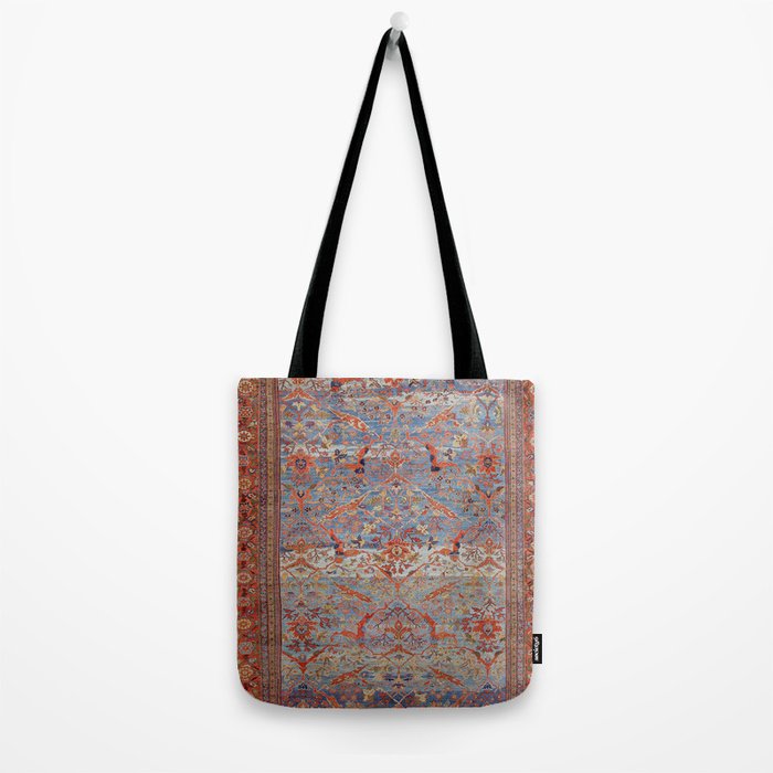Blue Field Sultanabad Antique Persian Tote Bag Gallery Image 2