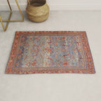 Blue Field Sultanabad Antique Persian Rug Gallery Image 1