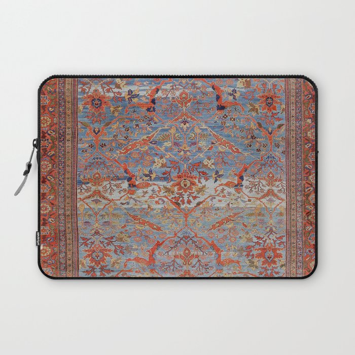Blue Field Sultanabad Antique Persian Laptop Sleeve Gallery Image 1