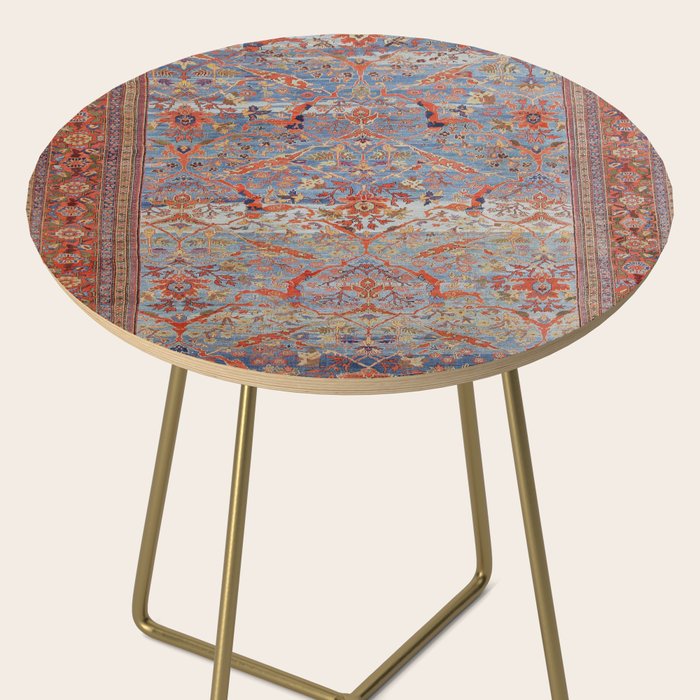 Blue Field Sultanabad Antique Persian Side Table Gallery Image 2