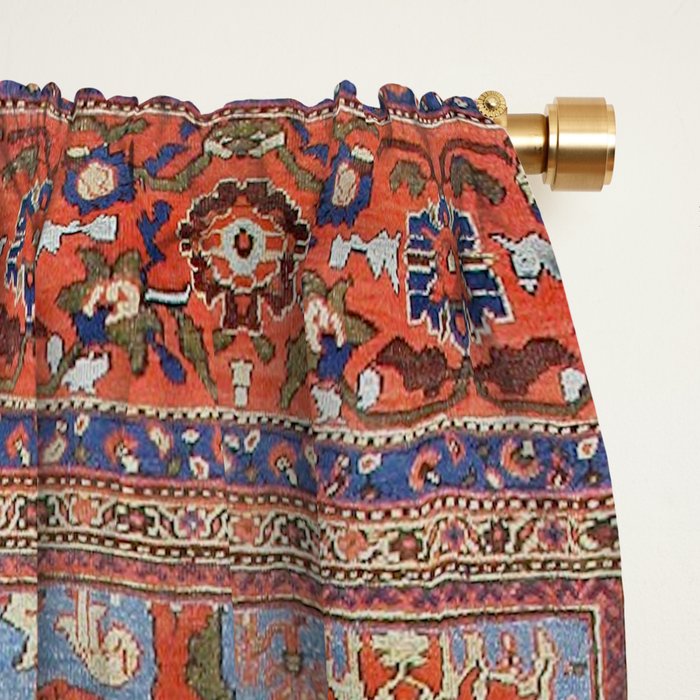 Blue Field Sultanabad Antique Persian Window Curtain Gallery Image 2