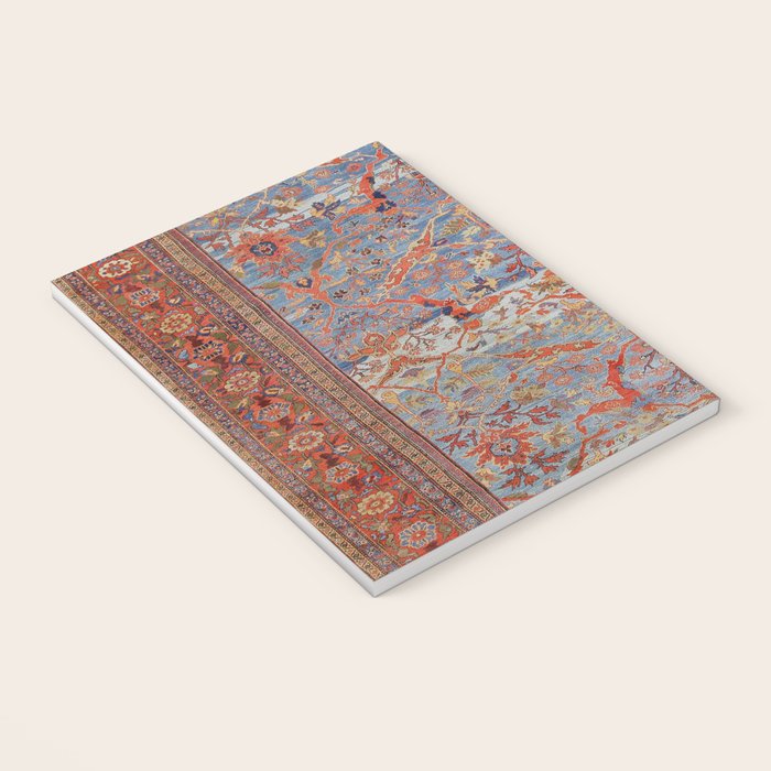 Blue Field Sultanabad Antique Persian Notebook Gallery Image 3
