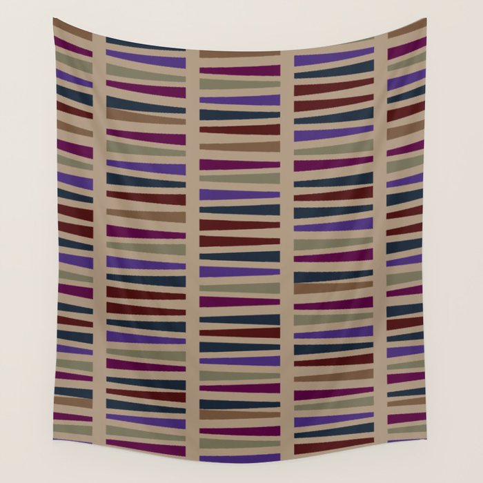 Geometric Fall Hues Wall Tapestry Gallery Image 4