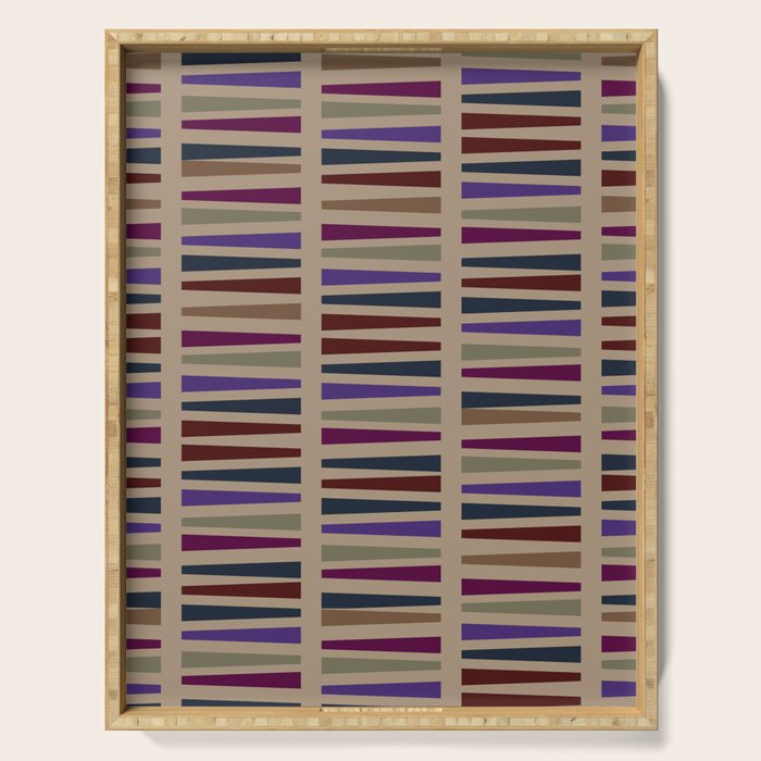 Geometric Fall Hues Serving Tray Gallery Image 1