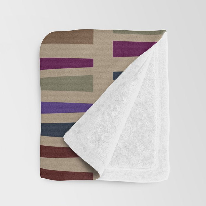 Geometric Fall Hues Throw Blanket Gallery Image 3