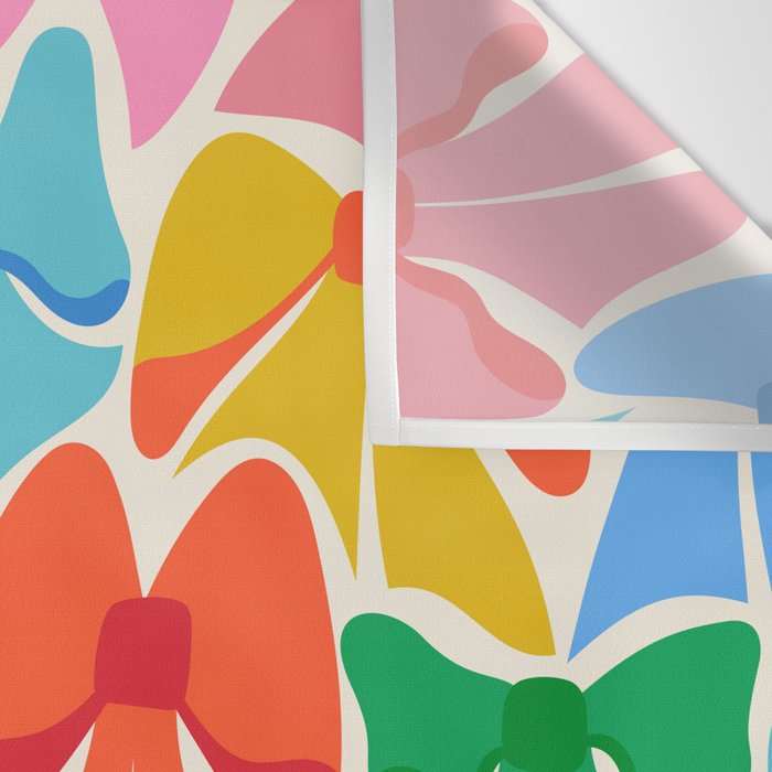 RainBows - Bright Multi Retro Rainbow Bows Wall Tapestry Gallery Image 3