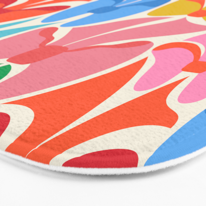 RainBows - Bright Multi Retro Rainbow Bows Bath Mat Gallery Image 3