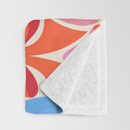 RainBows - Bright Multi Retro Rainbow Bows Throw Blanket Gallery Image 3