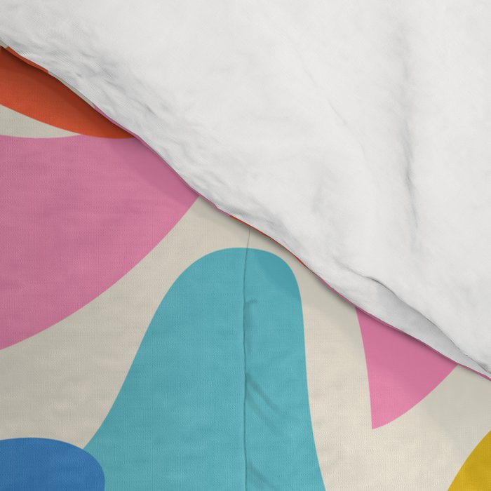 RainBows - Bright Multi Retro Rainbow Bows Comforter Gallery Image 4