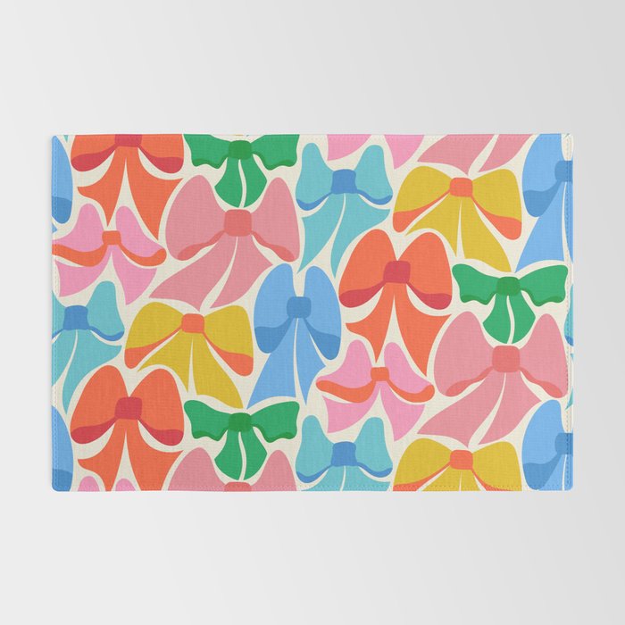 RainBows - Bright Multi Retro Rainbow Bows Rug Gallery Image 2